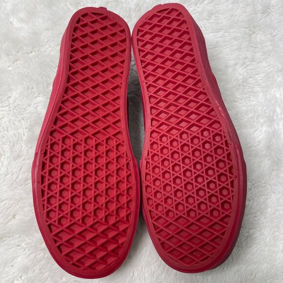 VANS Unisex Red Black Checkerboard Slip On Classic Skate Shoes Sneaker 4.5M/6W - Picture 10 of 10
